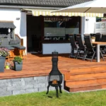 Chimenea Jardín Relaxdays Hierro Fundición - Imagen 2