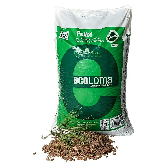 Pellets-de-madera-Ecoloma.webp Pellets Ecoluma 15kg Mezcla Natural - Imagen 1