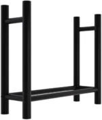 Mesa Leñera Metálica Negra 80x80x30 cm - Imagen 3