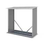 Cobertizo Metálico para Leña Gris 1.36 m² - Imagen 2