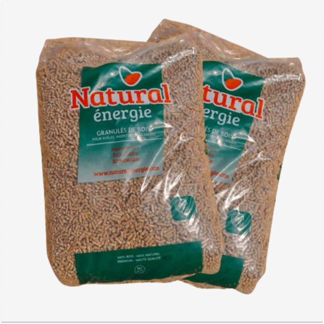 Pellets Natural Energie DIN+ - Palé 65 Sacos 15 kg